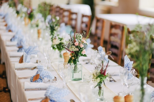 Wedding table setup